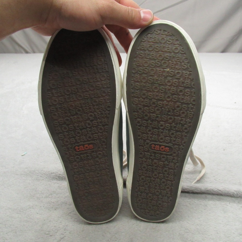 Taos Womens 9 Plim Soul PLS Sneakers Blue Canvas Low Top Lace Up Walking Casual - Picture 12 of 16